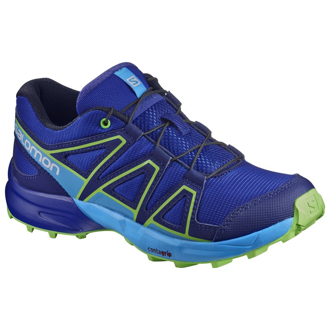 Zapatillas Trail Running Salomon Niños Azul Marino - Salomon Argentina SPEEDCROSS J ,584123-MXL